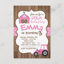 Inbjudan till lantbrukare, Rosa barnyard och trakt