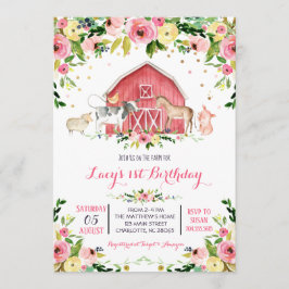 inbjudan till lantgård, födelsedagsinbjudan
