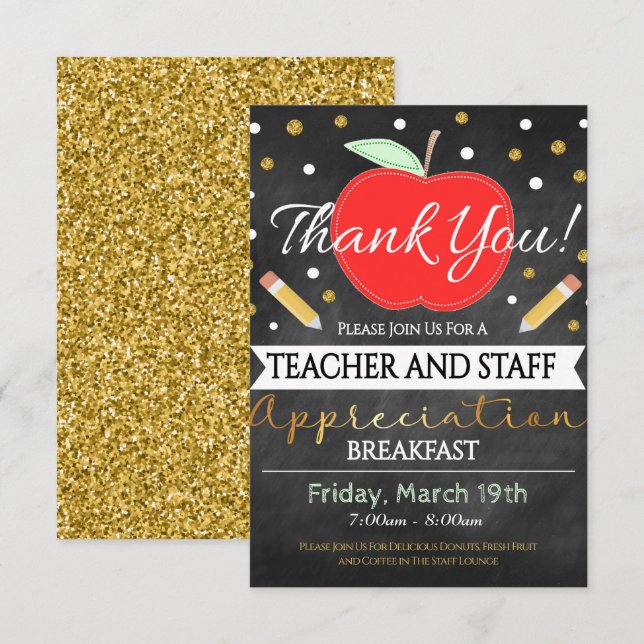 Inbjudan till lärarpersonal (Fram/baksida)