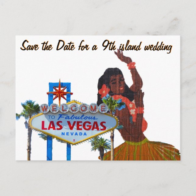 Inbjudan till Las Vegas 9th ö Wedding (Framsida)