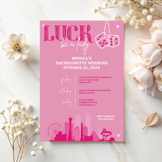 Inbjudan till Las Vegas Bachelorette och italiensk