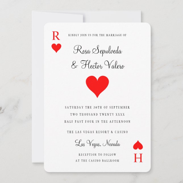 Inbjudan till Las Vegas Casino Poker-uppspelningsk (Framsida)