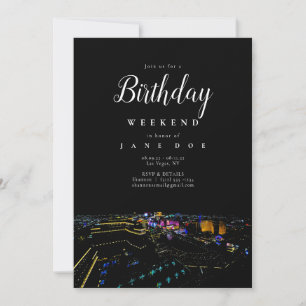 Inbjudan till Las Vegas Skyline Birthday Helg