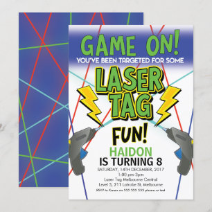 Inbjudan till Laser Märkre på födelsedagen