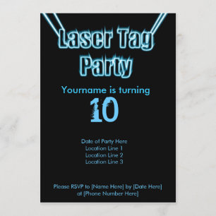 Inbjudan till laserMärkre Party Blue