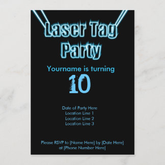 Inbjudan till laserMärkre Party Blue