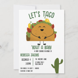 Inbjudan till låt oss taco Baby Shower i Mexiko