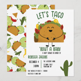 Inbjudan till låt oss taco Baby Shower i Mexiko