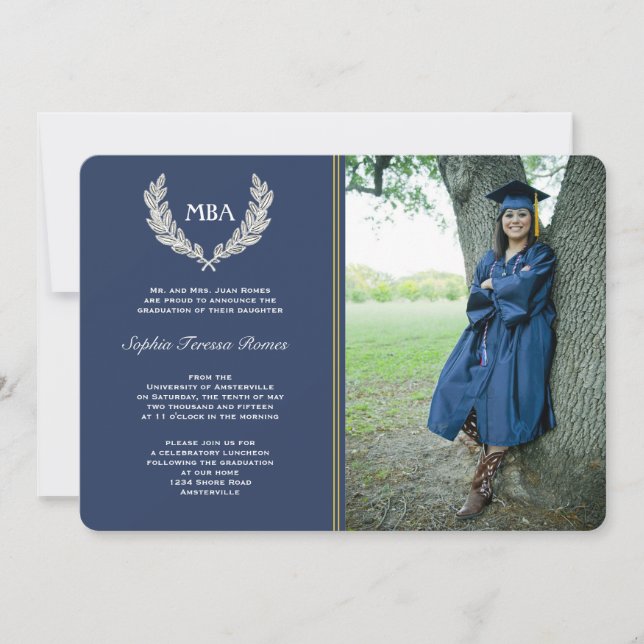 Inbjudan till Laurel WandePhoto Studenten / Anno (Framsida)