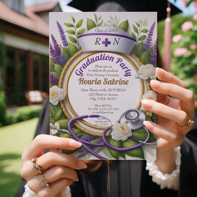 Inbjudan till Lavender & Chamomile Nurse Studenten (Skapare uppladdad)