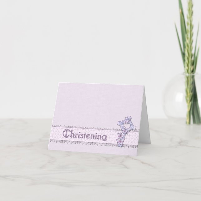 Inbjudan till Lavender Christening (Framsida)