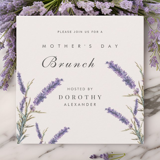 Inbjudan till Lavender Flowers Mors dag Brunch (Skapare uppladdad)