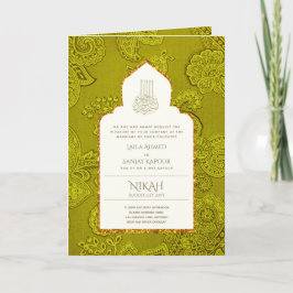Inbjudan till LeahG Paisley Ornate Islamic Wede