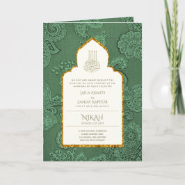 Inbjudan till LeahG Paisley Ornate Islamic Wede
