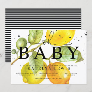 Inbjudan till Lemon Baby Shower