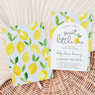 Inbjudan till Lemon Baby Shower Citrus Shower