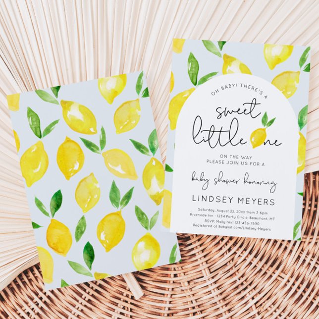 Inbjudan till Lemon Baby Shower | Citrus Shower (Skapare uppladdad)