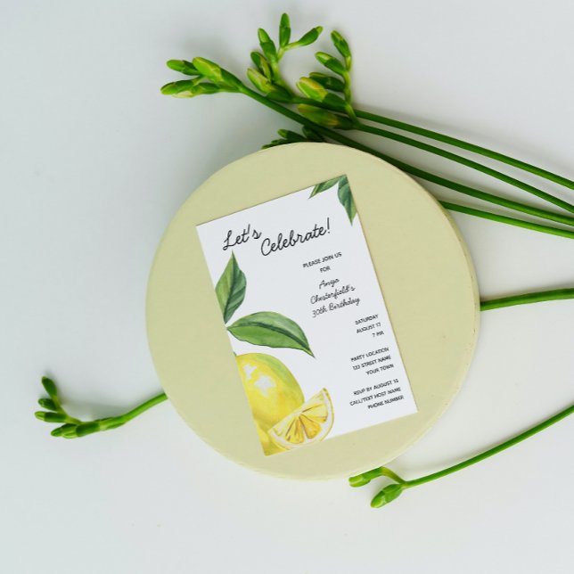 Inbjudan till Lemon Birthday (Skapare uppladdad)