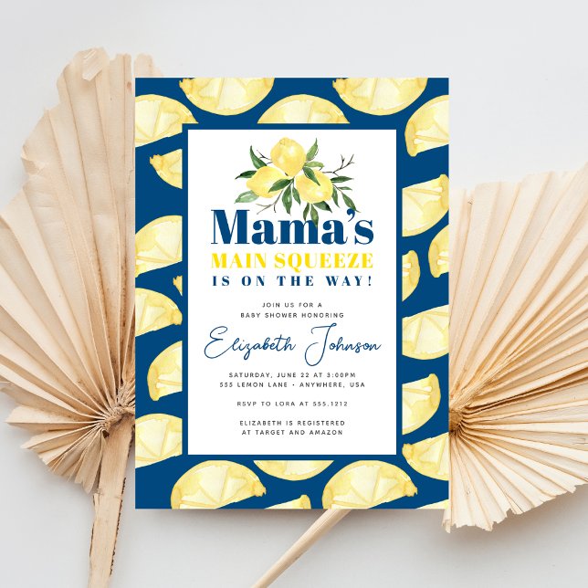 Inbjudan till Lemon Mamma Main Squeeze Baby Shower (Skapare uppladdad)