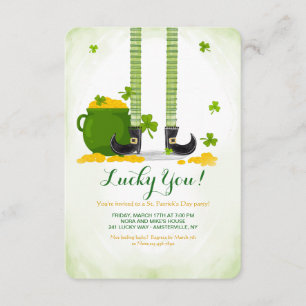 Inbjudan till Leprechaun Ben St. Patrick-Day