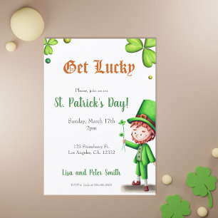 Inbjudan till Leprechaun St. Patrick-Day