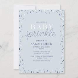 Inbjudan till Light Blue Baby Sprinkle Shower