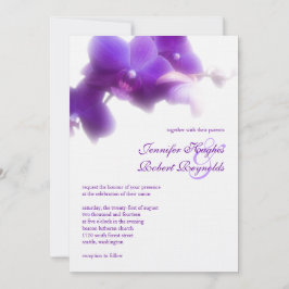 Inbjudan till lila Orchid Wedding