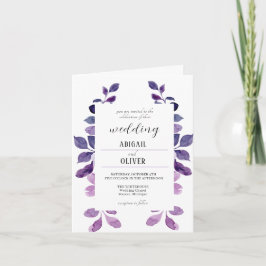 Inbjudan till Lilac Blommigt Wedding