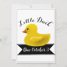 Inbjudan till lilla Anka Baby Shower