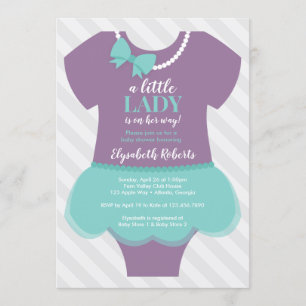Inbjudan till lilla Dam Baby Shower