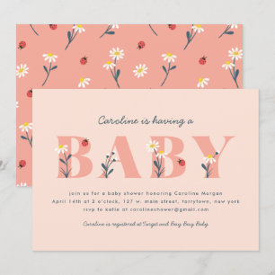 Inbjudan till lilla Dam Baby Shower