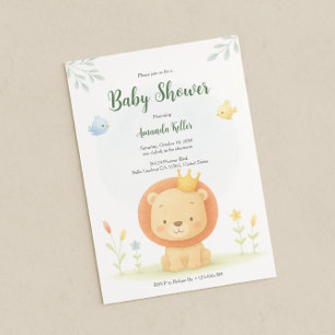 Inbjudan till lilla Kung Baby Shower