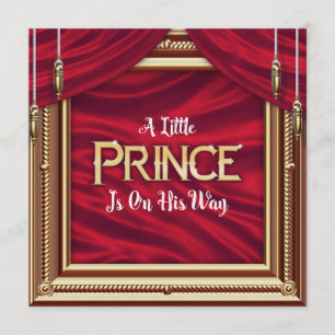 Inbjudan till lilla Prince Royal Red Boy Baby Show