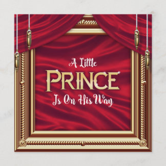 Inbjudan till lilla Prince Royal Red Boy Baby Show