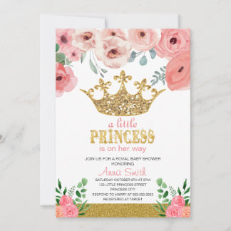 inbjudan till lilla prinsessan Baby Shower