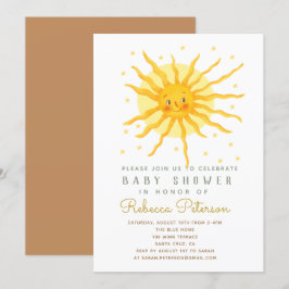 Inbjudan till lilla Sol Baby Shower