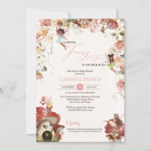 Inbjudan till lille Fairy Garden Bloom Flicka-dusc