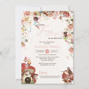 Inbjudan till lille Fairy Garden Bloom Flicka-dusc