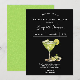 Inbjudan till Lime Margarita Möhippa Cocktail Show