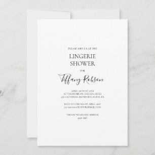 Inbjudan till Lingerie-Elegant-visningsprogram