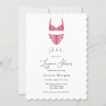 Inbjudan till Lingerie Shower
