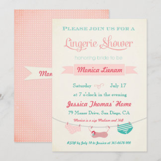 Inbjudan till Lingerie Shower