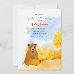 inbjudan till Little Bear Baby Shower