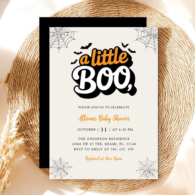 Inbjudan till Little Boo Baby Shower (Skapare uppladdad)