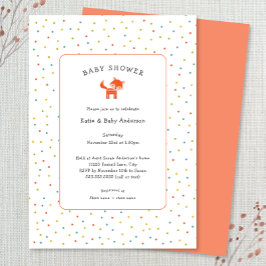 Inbjudan till Little Fox Baby Shower