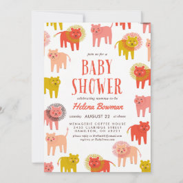 Inbjudan till Little Lejon Desert Warm Baby Shower