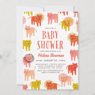 Inbjudan till Little Lejon Desert Warm Baby Shower