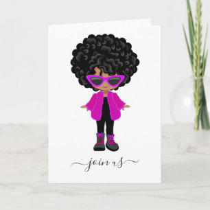 inbjudan till Little Mode Black Girl Party