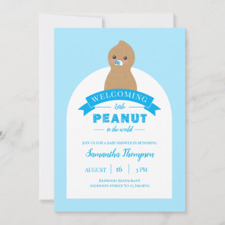 Inbjudan till Little Peanut Baby Shower