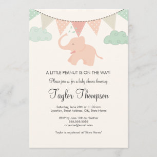 Inbjudan till Little Peanut Baby Shower